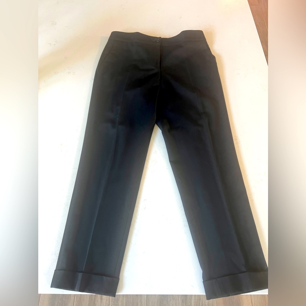Etro wool black pants, made in Italy, size 46 (Italian)